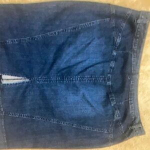 Lane bryant denim midi skirt Y2K dark wash